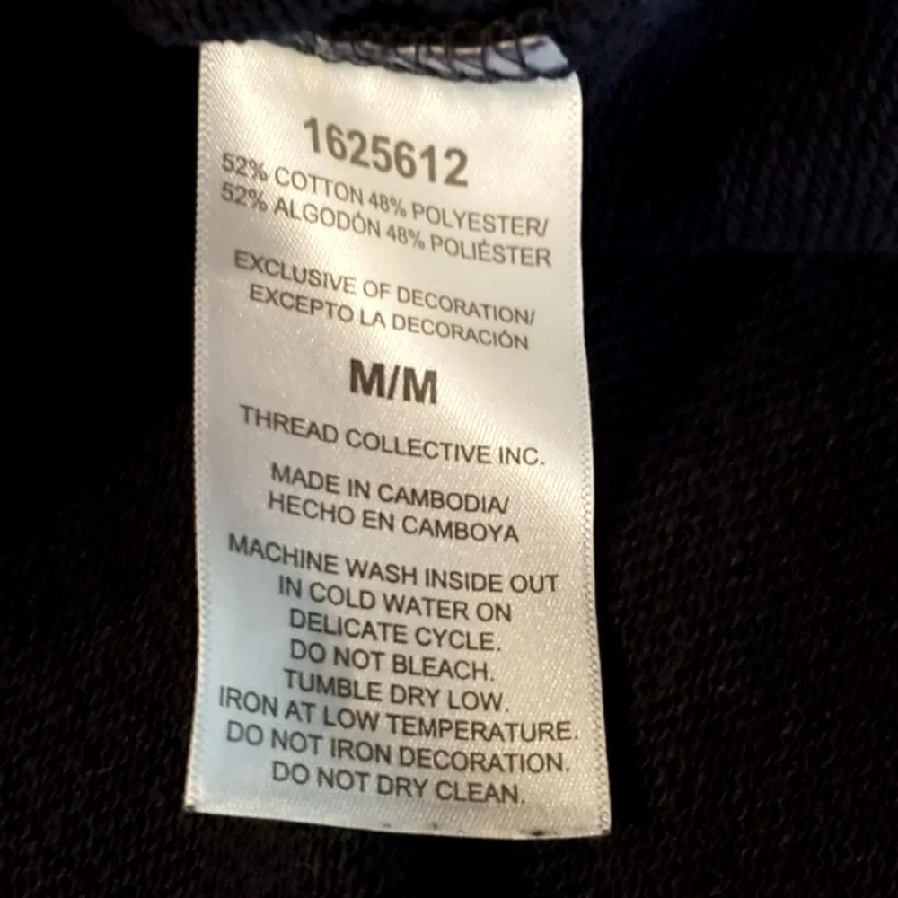 ELLEN TRACY French Terry "JOY" Sweatshirt Navy/Silver Snowflake - Med - EUC - Picture 2 of 14